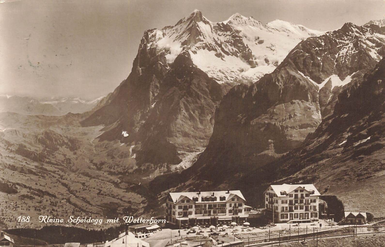 Cartoline postali: Kleine Scheidegg Wetterhorn – Usato da Biasca venduto da Blenio71
