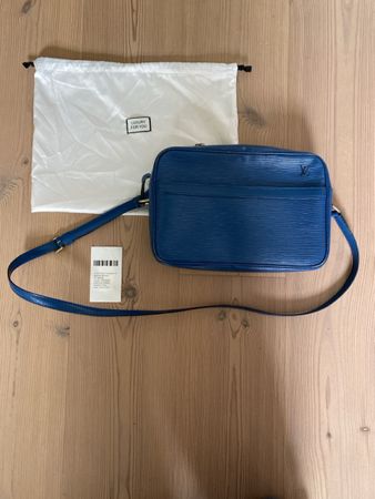 Louis Vuitton Trocadero 27 Tasche Blau Epi guter Zustand