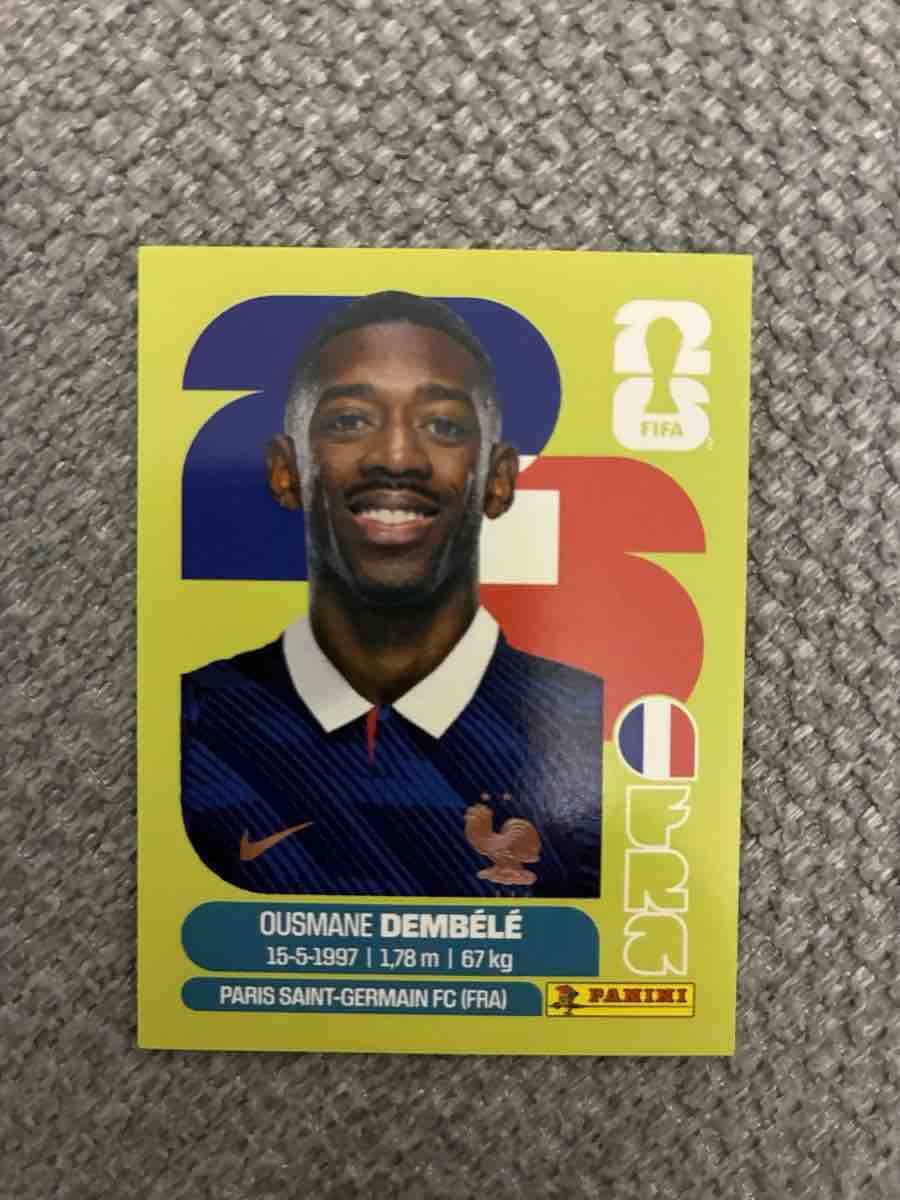 Cartes à collectionner: Ousmane Dembélé Panini – Neuf (Voir description) à Stäfa par greety1981