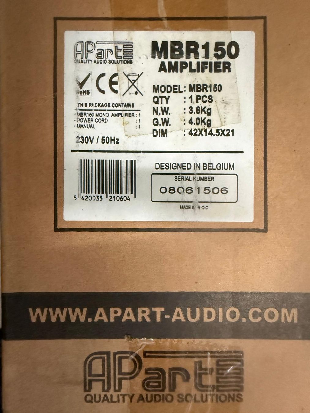 Amplificateurs: Apart Endstufe MBR150 – Neuf avec emballage d'origine à Diepoldsau par Knochen 1