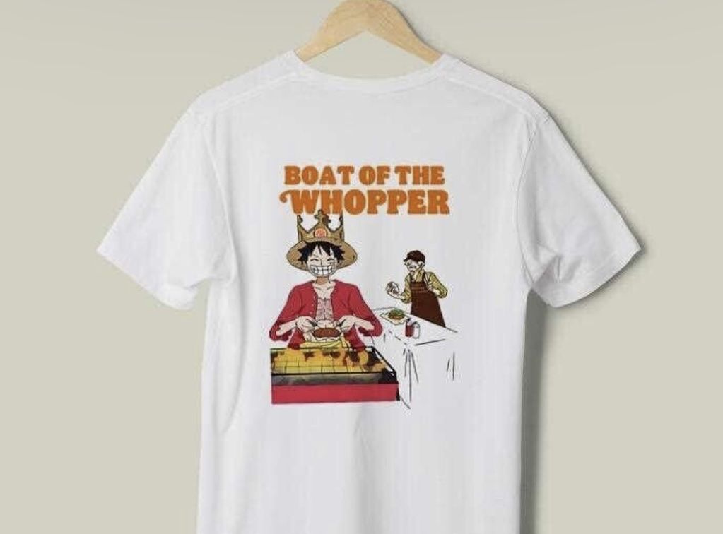 T-shirt One Piece X Burger King - Luffy - Taille L - Édition Limitée - Neuf