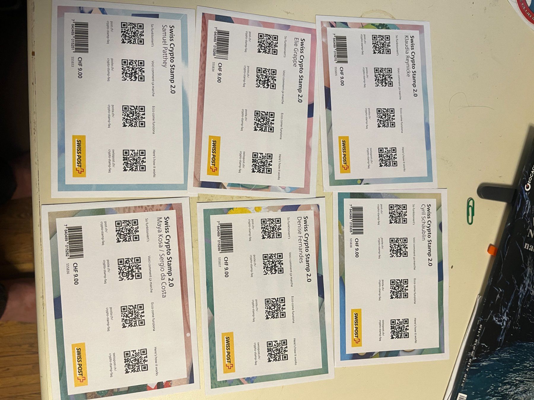 Alle Briefmarken: NFC Marken der Schweizer Post – Neu und originalverpackt aus Geroldswil von Topaz58