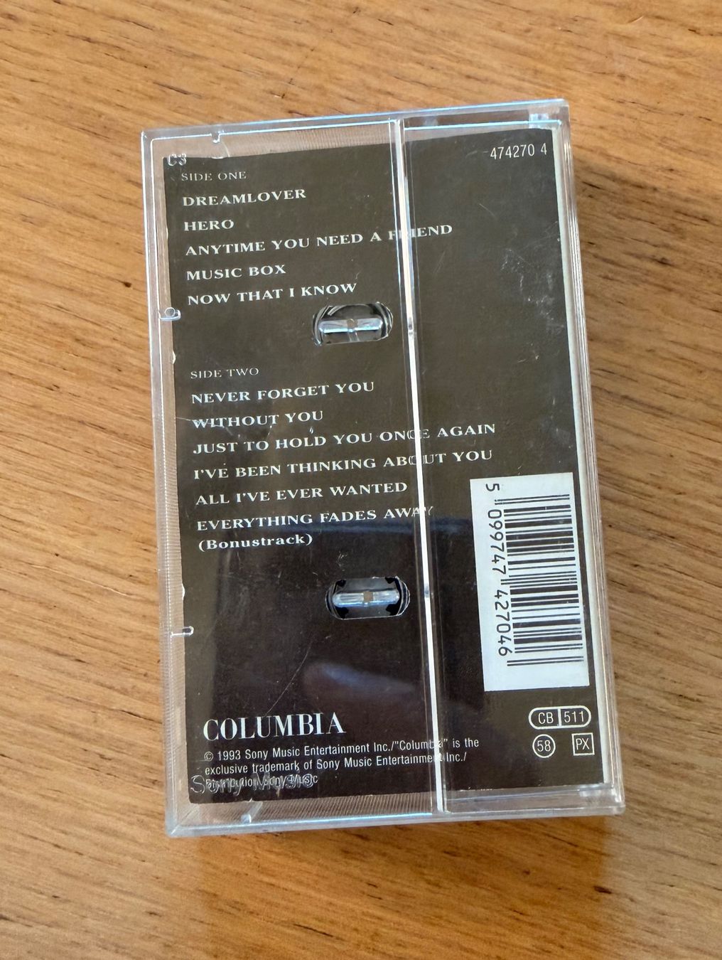 Musicassette: Mariah Carey Music Box K7 – Usato da Lausanne venduto da davzic 1