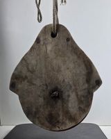 Umlenkrolle antike Holzrolle / Flaschenzugrolle um 1920