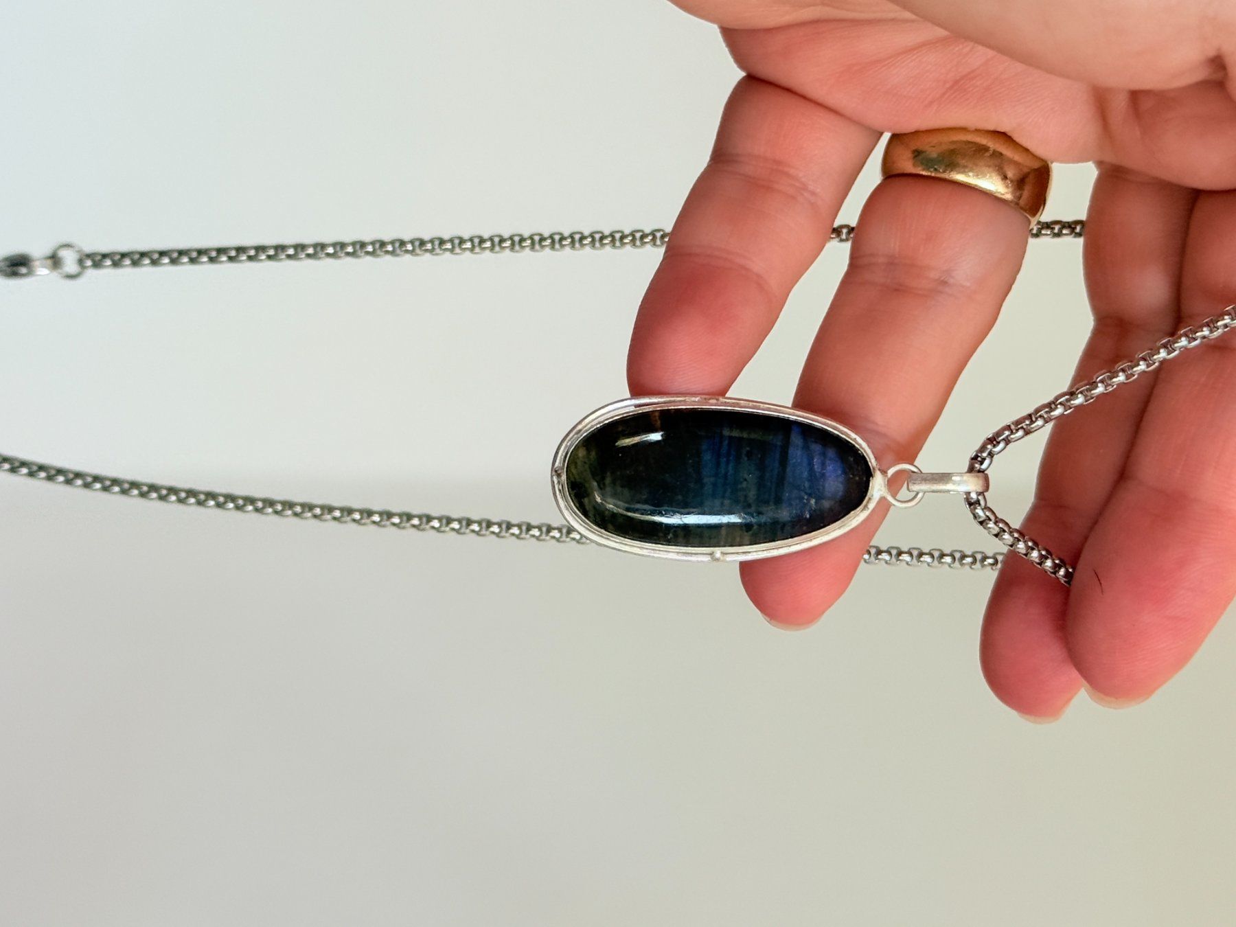 Catenine: Labradorite necklace – Nuovo e nell'imballaggio originale da Genève venduto da AGBERG 4