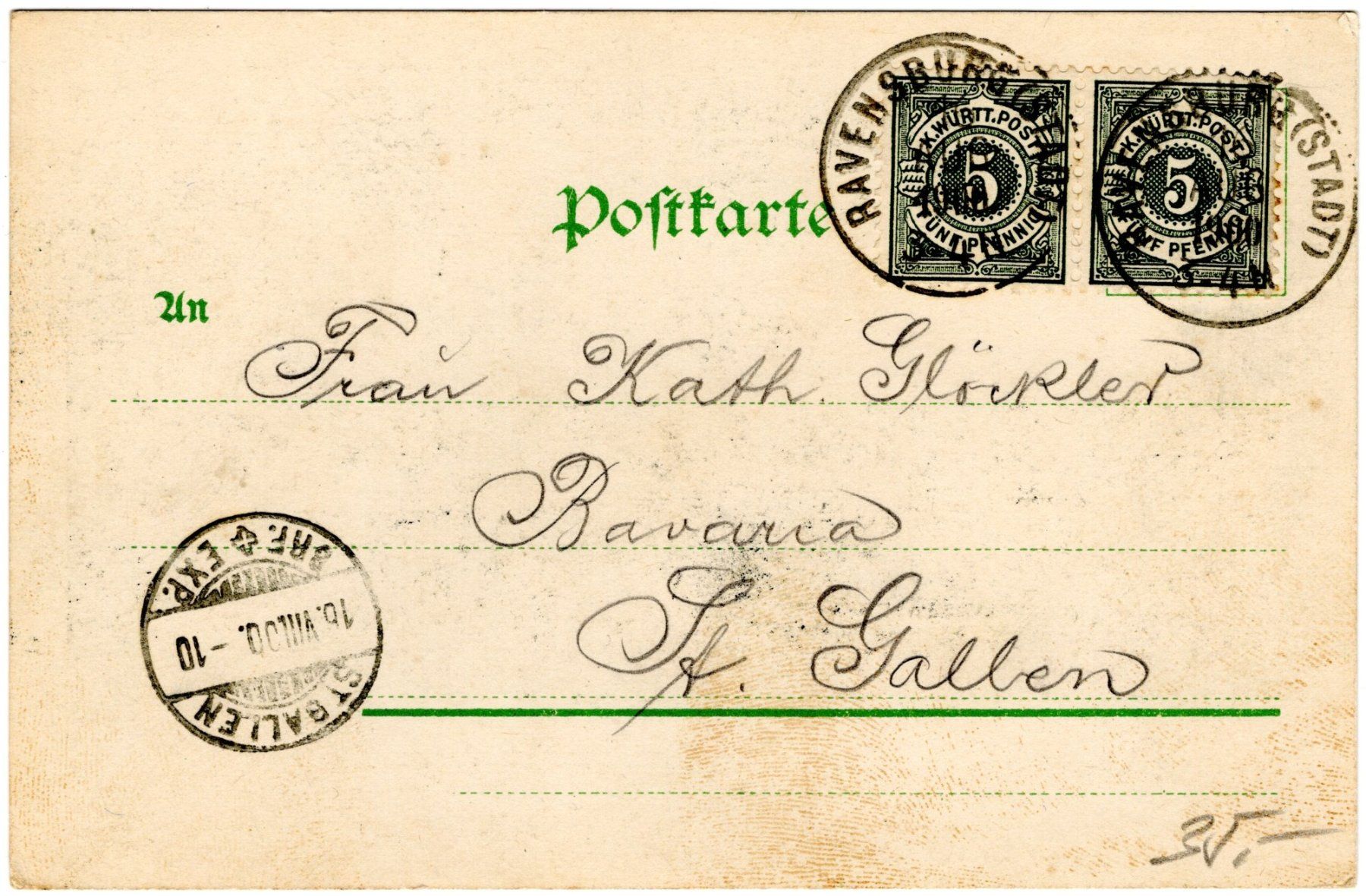 Cartoline postali: sehr frühe AK eines Zeppelin Luftschiffes über der Werft – Usato da Eglisau venduto da Chperfins 1