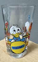 Altes Glas von Thomy Senf m. Disney Figuren Tick Trick Track