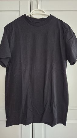 Basic T-Shirt, schwarz, H&M, Gr. S