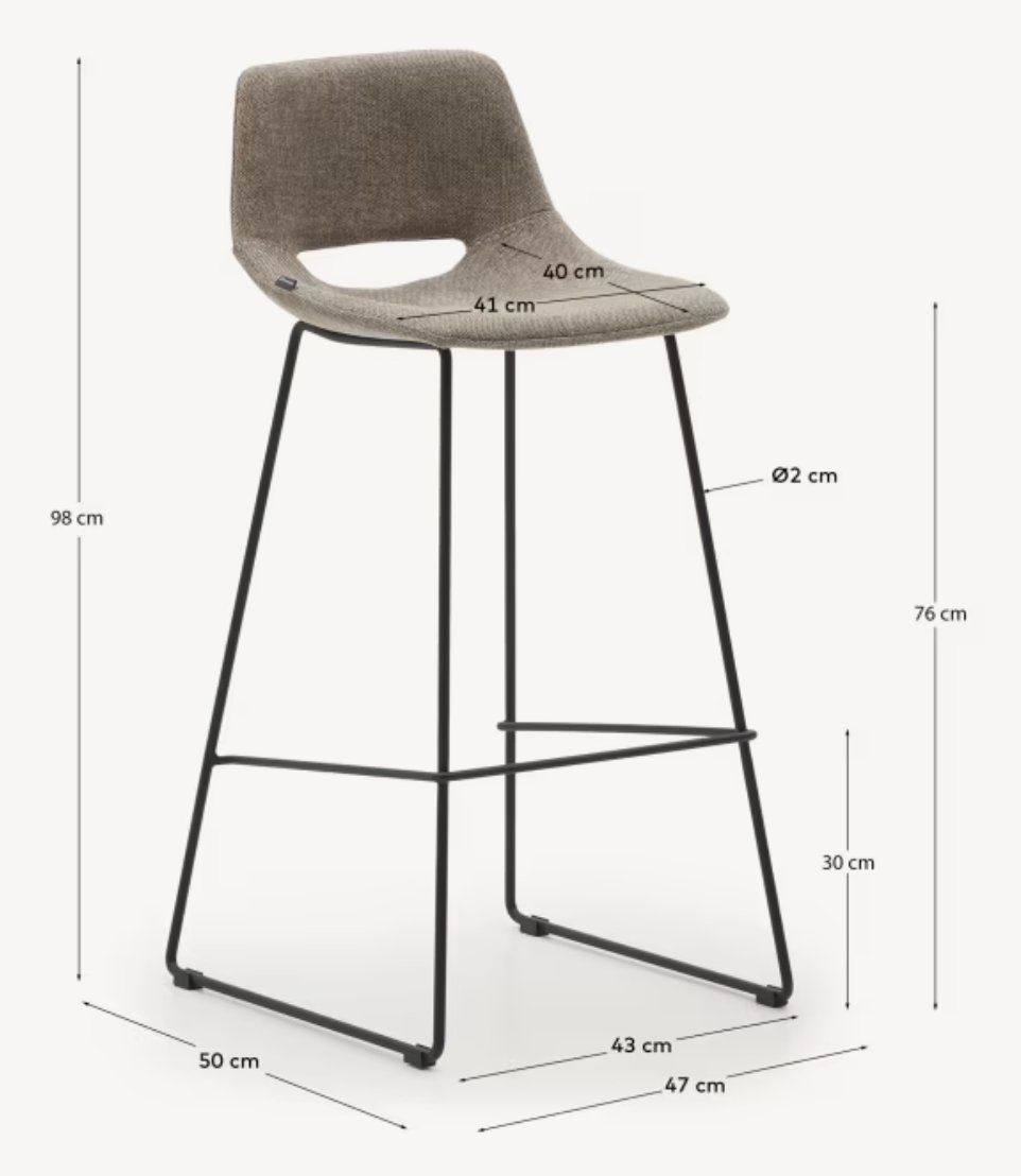 Kave Home Hocker: Edle Bar-Hocker #Neuwertig# – Gebraucht aus Riedern von nin_p8yp 7