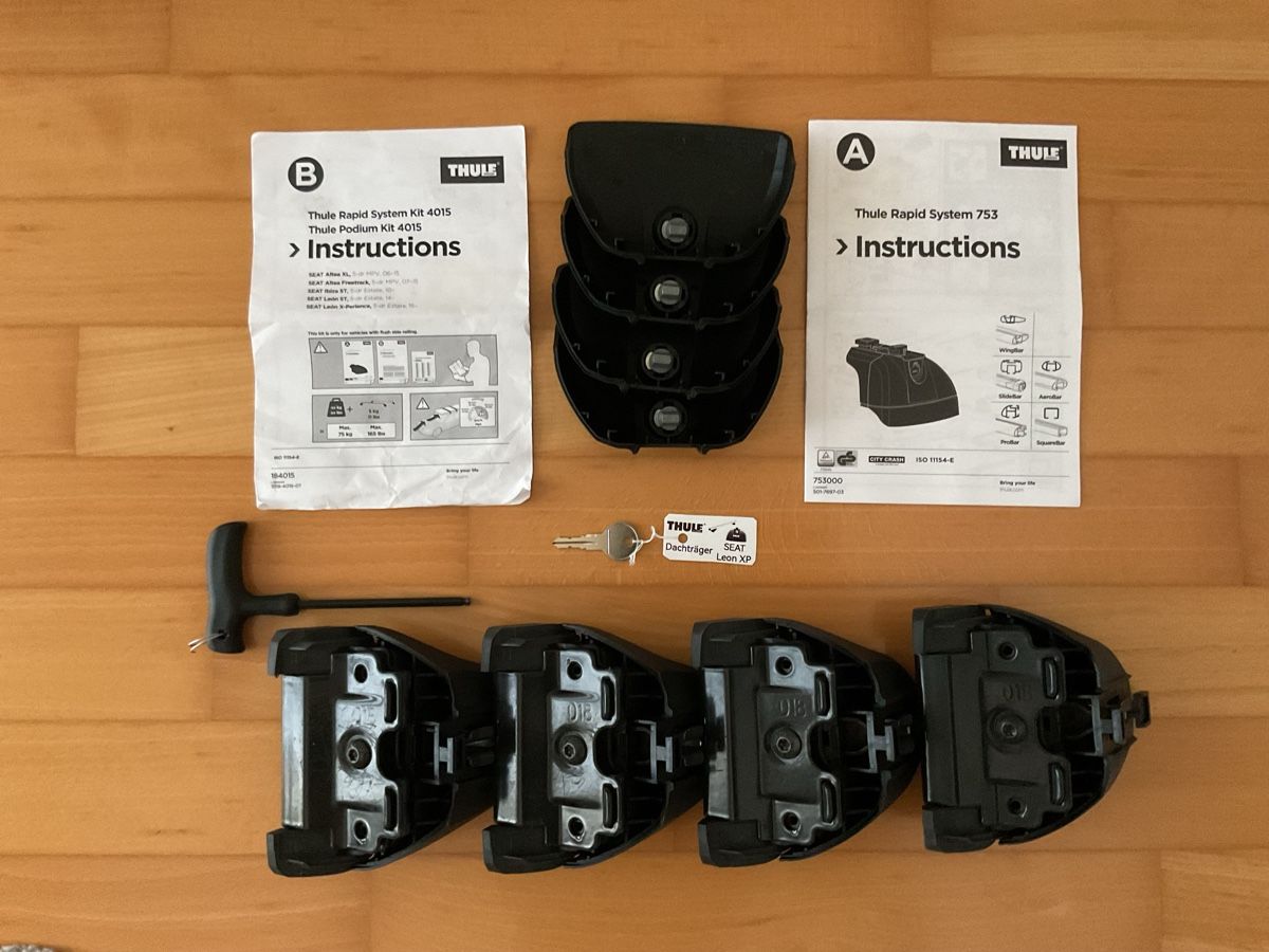 Thule Portapacchi: THULE Rapid System 753 & Kit 4015 – Nuovo (secondo la descrizione) da Bergdietikon venduto da Papageischtli