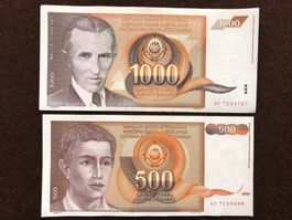 Belgrad 1990/91 - Dinar - Mann/Tesla