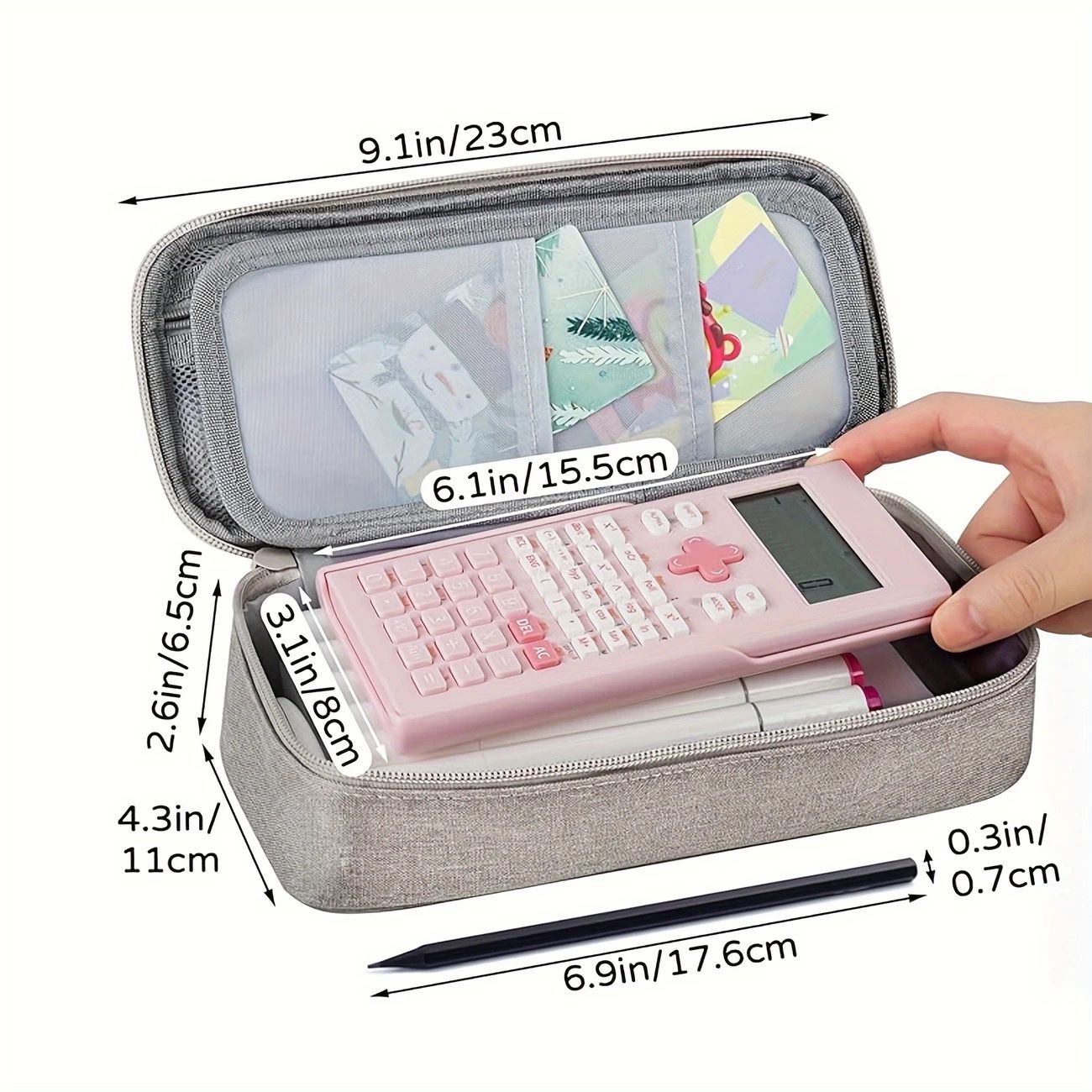 Schüler-Etuis: Grosses Schüler Etui Federmäppchen Grau Neu – Neu und originalverpackt aus Wettingen von Chnoelleli 2