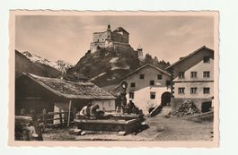 Ansichtskarte Schloss Tarasp gelaufen 1935 gebraucht