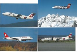 Swissair/Crossair 4 AK gem. Scan -Saab2000-2x Jumbolino-A320