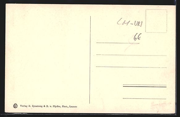 Cartoline postali: AK Göschenen, Ortspartie mit Kirche – Usato da Berlin venduto da bartko-reher 1