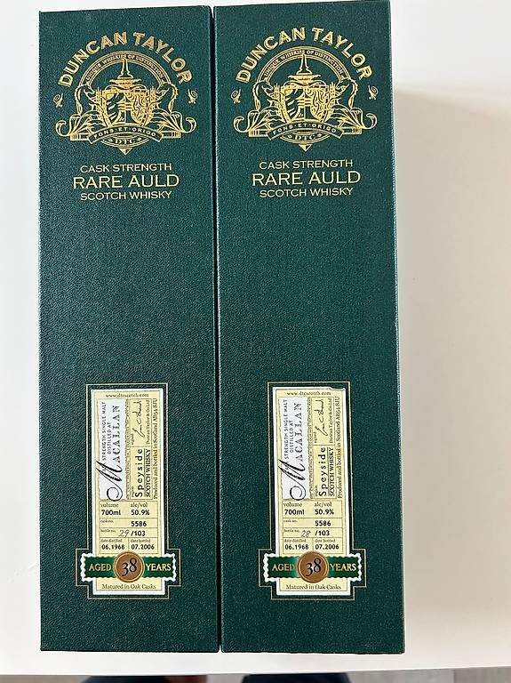 Spirituosen: 2x Macallan 1968  38 Years Old  Duncan Taylor  – Gebraucht aus Champfèr von finedeal 1