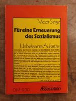 Für eine Erneuerung des Sozialismus - Victor Serge - Associa