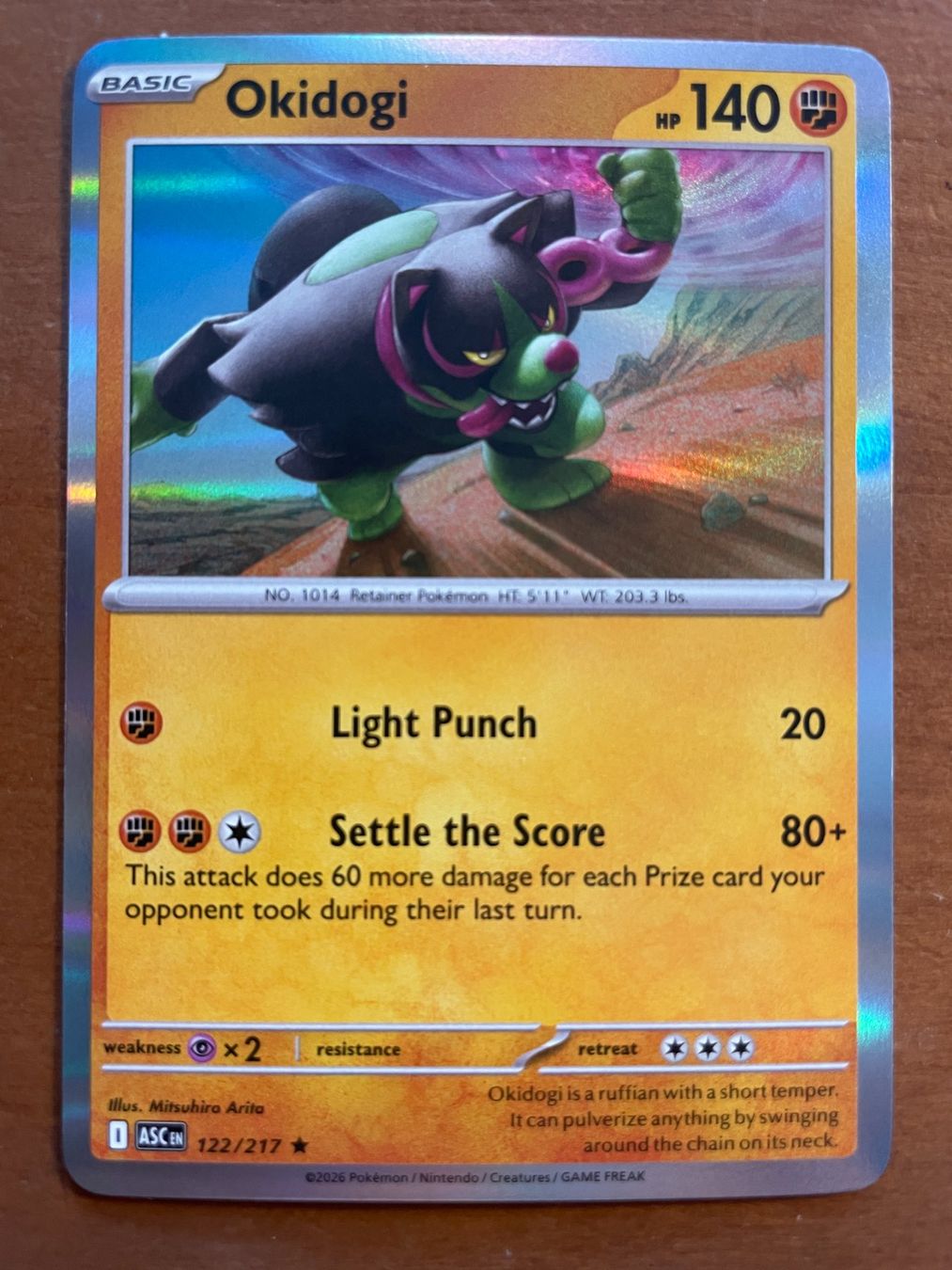 Pokémon Sammelbilder & Trading cards: Pokemon Okidogi Holo (Versand gratis) – Neu (gemäss Beschreibung) aus Chur von Angerson