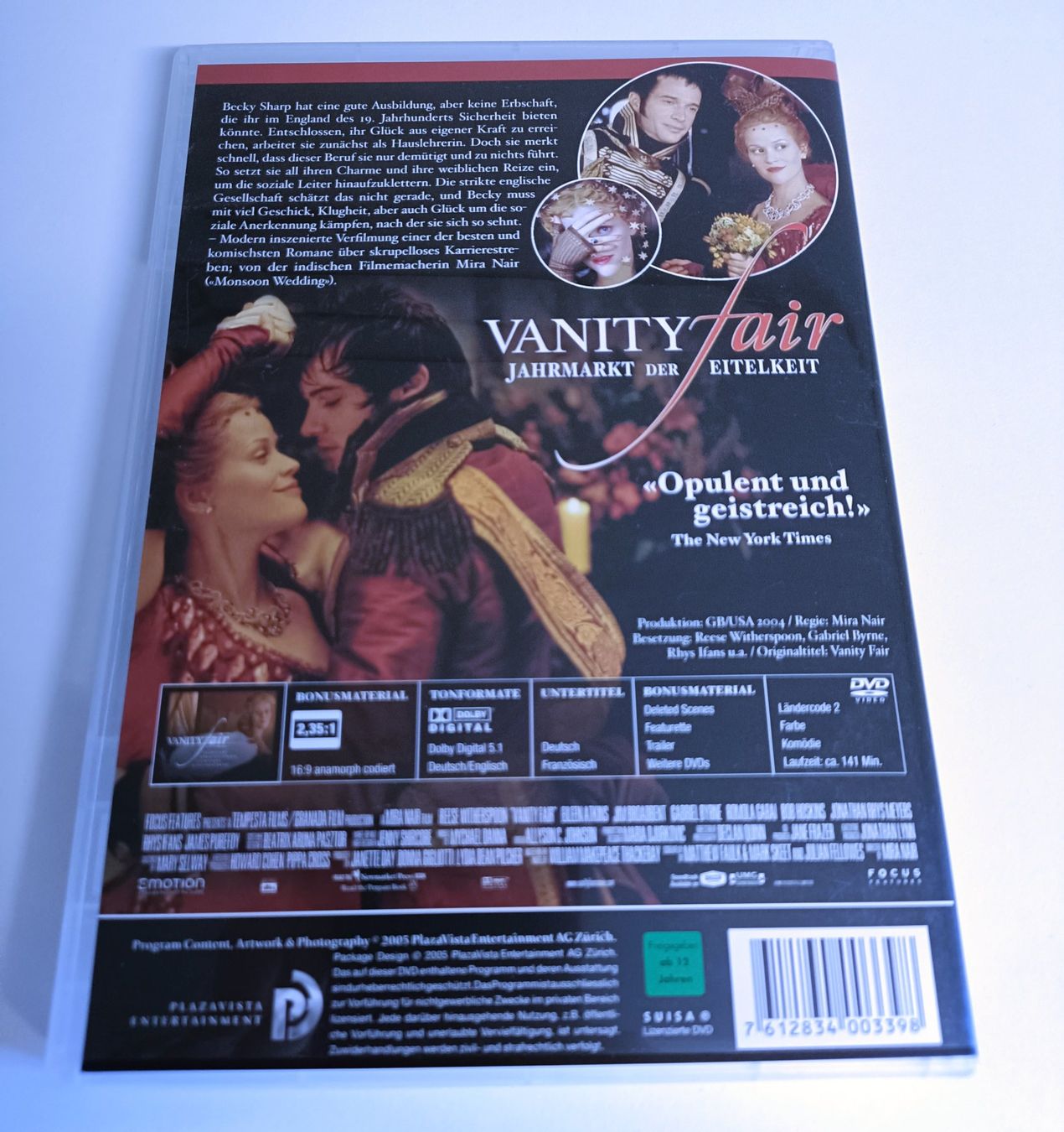 Tutti i DVDs: Vanity Fair - Jahrmarkt der Eitelkeiten | DVD – Usato da Köniz venduto da Movieportal007 1
