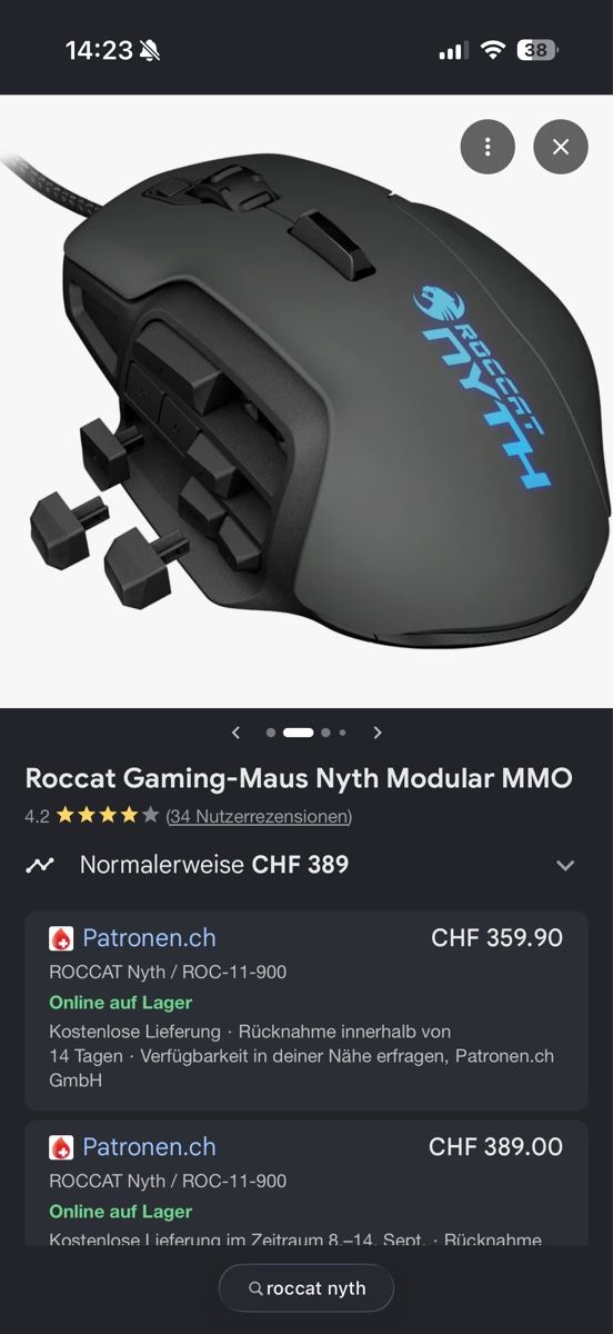Roccat Mouse: Roccat Nyth gaming maus – Usato da winikon venduto da lfisch04 1