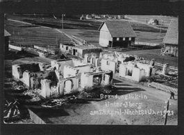 Unteriberg SZ , Brandunglück 28 April 1921 , echtfotokarte !