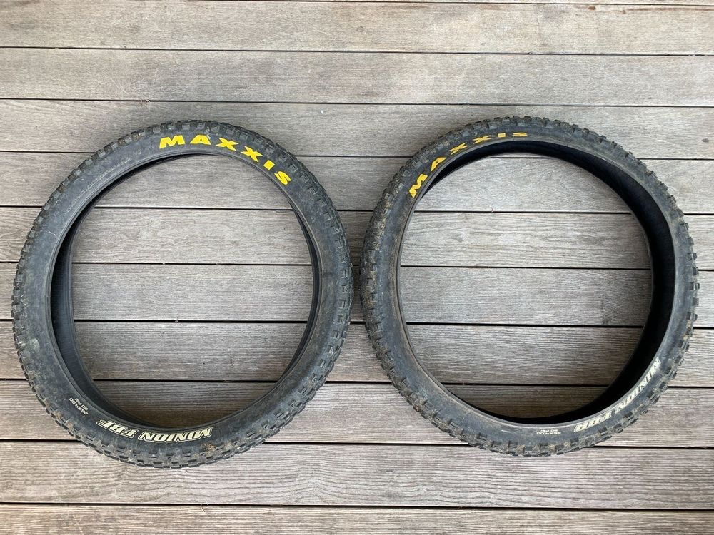 Coppia Pneumatici Maxxis Minion FBR FBF 27.5x3.8 Per Fat Bike - Usati Ma In Buono Stato