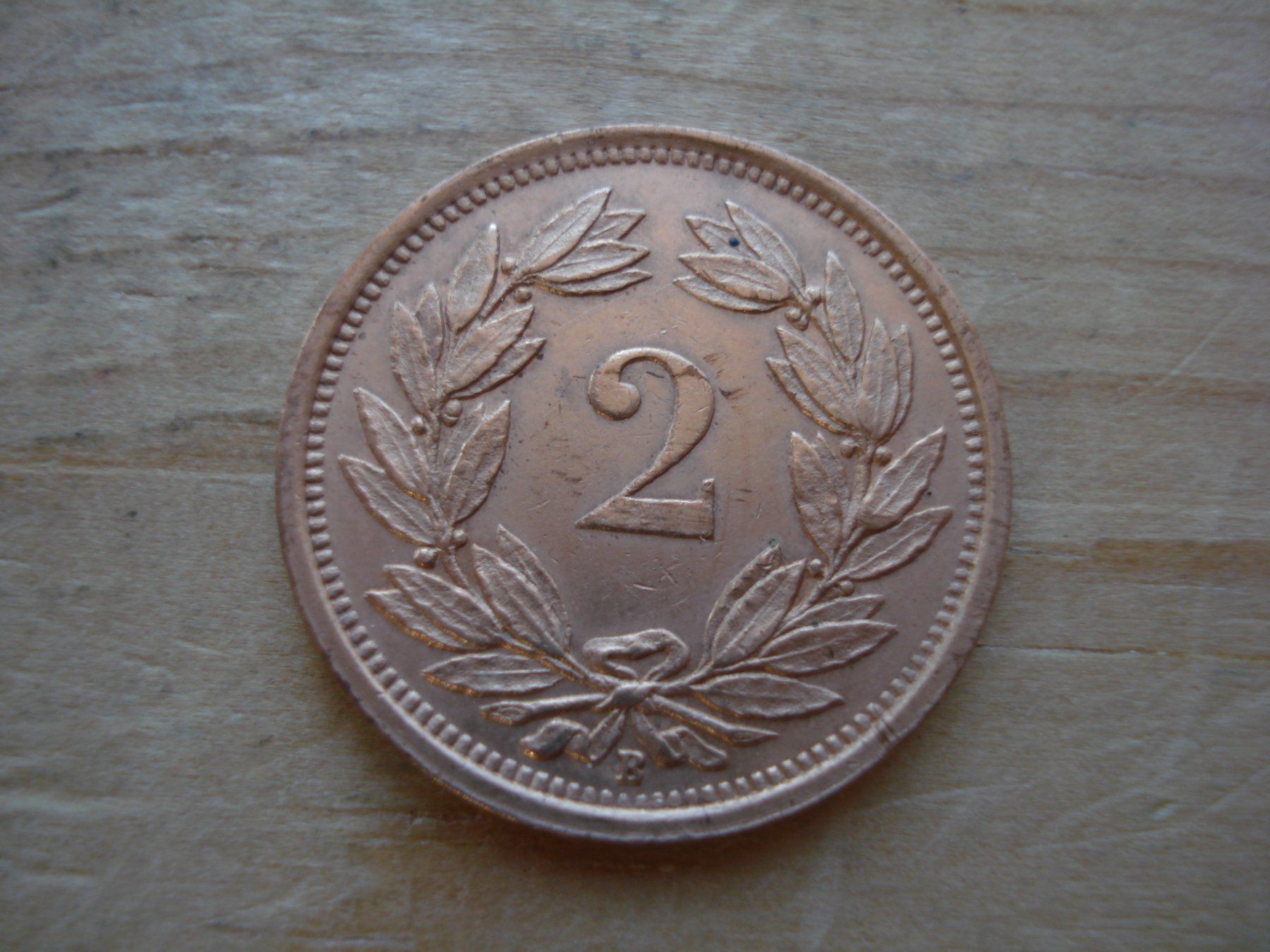Alle Münzen: (M1) 2 Rappen 1936  VZ – Gebraucht aus Erlach von Net-Coins 1