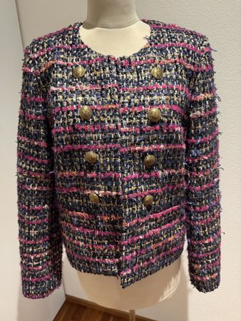 Sehr schöne Bouclé Jacke von Weill Paris, gr. Schwarz