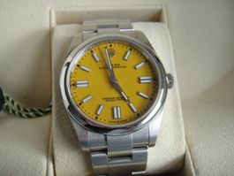 Rolex / Oyster 41 / Yellow Dial / Neuwertig+Kaufbeleg