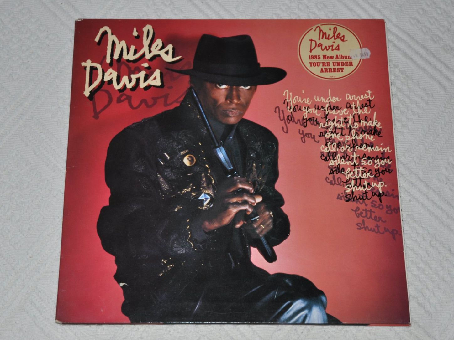 Vinyles: LP Miles Davis - You're Under Arrest – D'occasion à Boll par Theodora15
