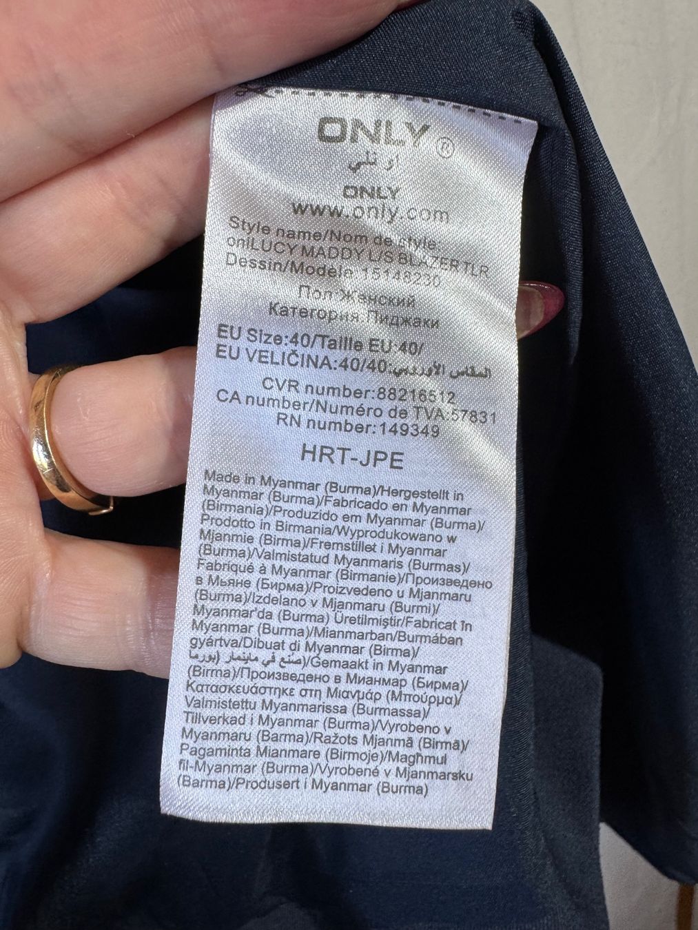 Only Giacche: Dunkelblauer Blazer von Only Gr. 40 – Usato da Grosswangen venduto da SALE_SALE_SALE 3