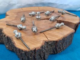 10 antike Sarg Holz Schrauben, 0.4cm x 4.6cm (3761#NSH6)