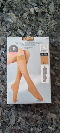 Damen Feinkniestrümpfe UP2, Elegance, Hautfarben, Neu!