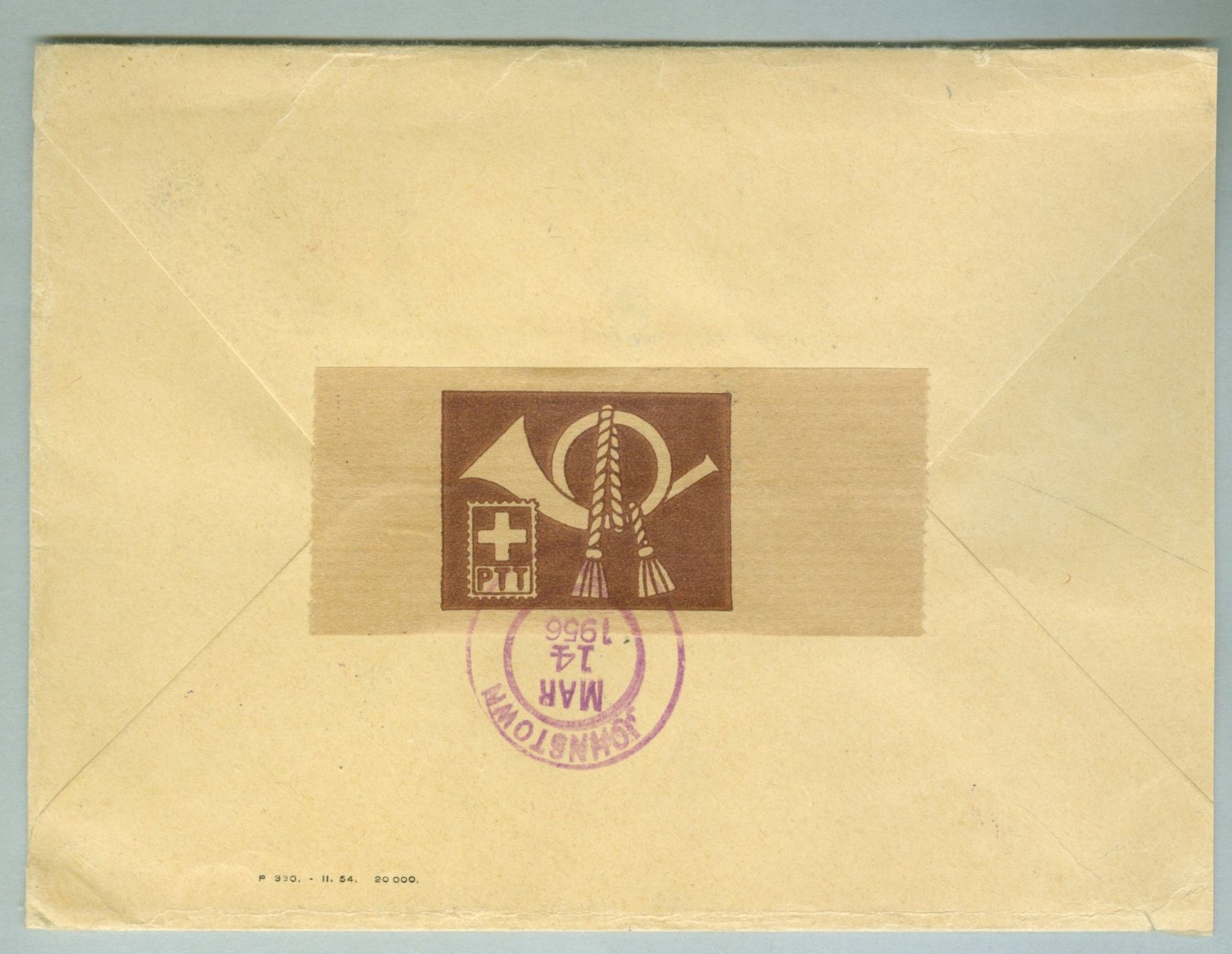 Tutti i francobolli: 1956 Schweiz Bedarfspost ET – Usato da Zürich venduto da yago-rot 1