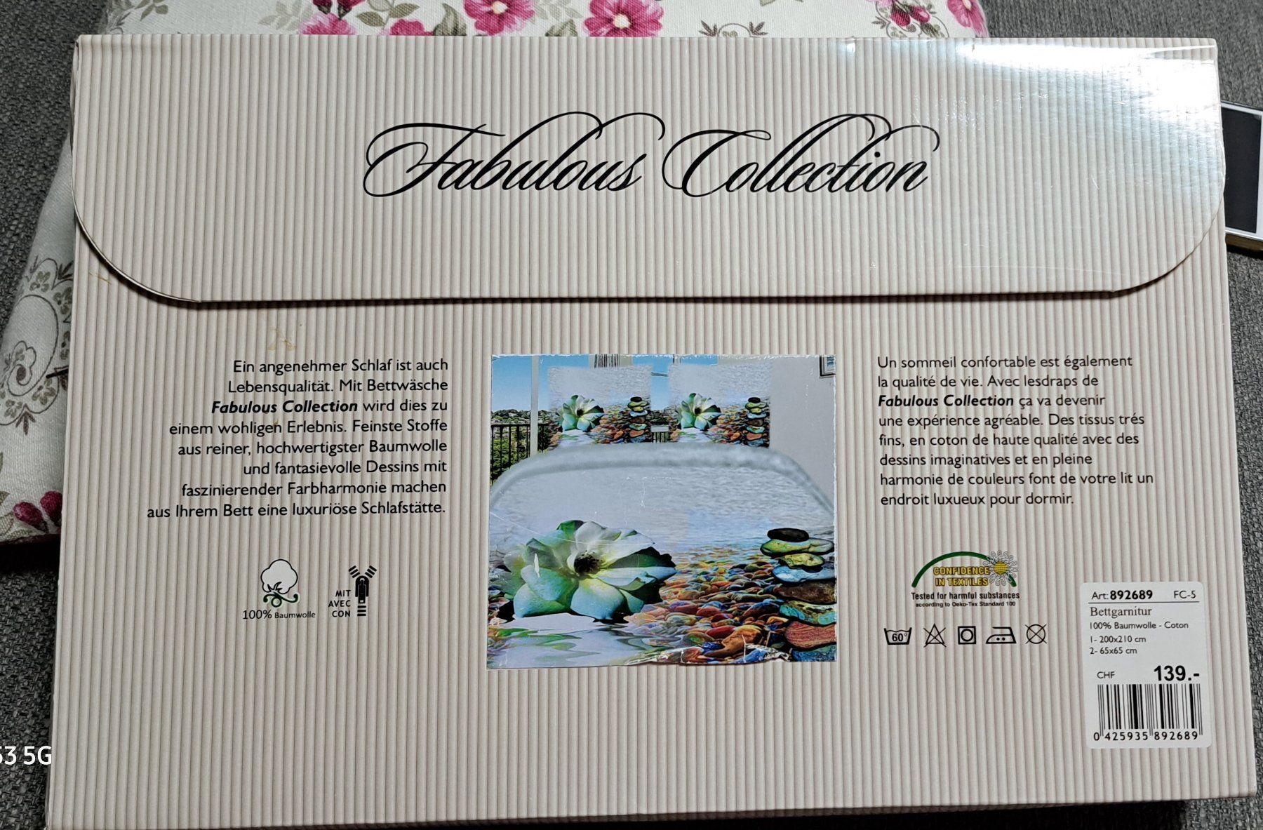 Biancheria da letto: BETTGARNITUR 3D SATIN DELUXE – Nuovo e nell'imballaggio originale da Frauenfeld venduto da berk39 2