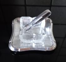 Elegantes Menage-Set für Assugrin oder Salz-Pfeffer, Silber