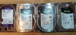 Lot de 4 HDD 6TB Seagate et WD