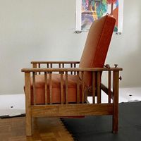 Vintage Baushaus Oak Armchair