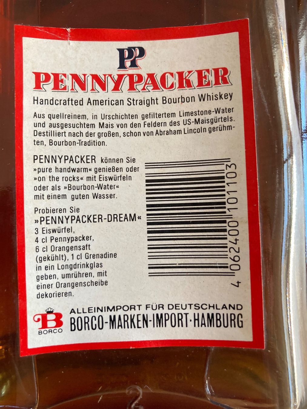 Bevande alcoliche: Whiskey Bourbon Pennypacker von ca 1985 – Usato da Roggwil BE venduto da Maui2000 2