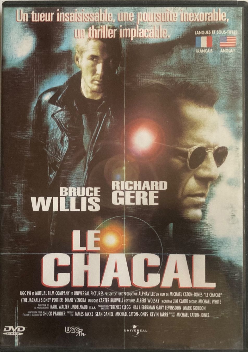 Tutti i DVDs: BRUCE WILLIS / RICHARD GERE - LE CHACAL – Usato da Poliez-Pittet venduto da Newtown-Records