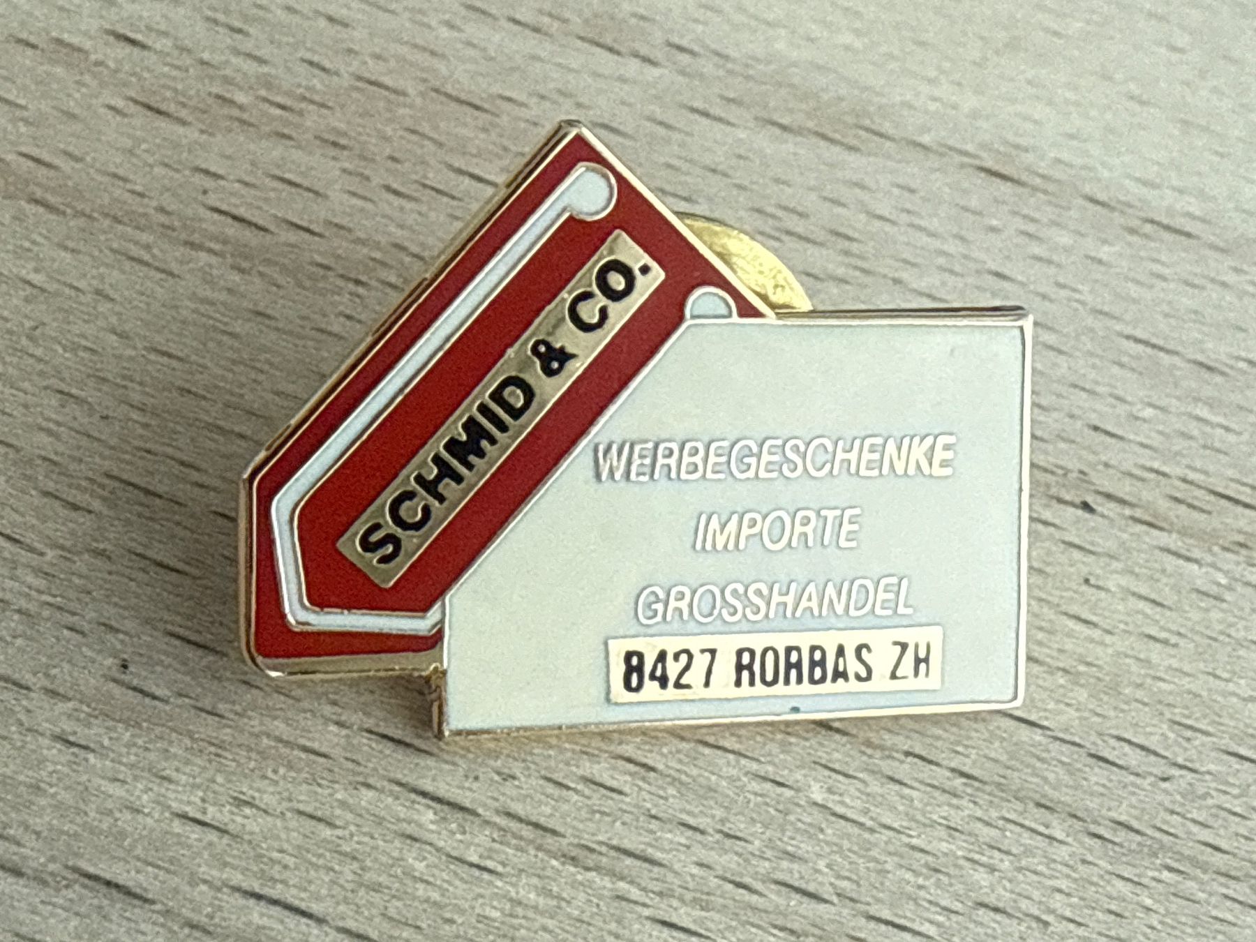 Plaketten & Abzeichen: Pin Schmid & Co. Rorbas – Gebraucht aus Glattbrugg von Schweigmatt