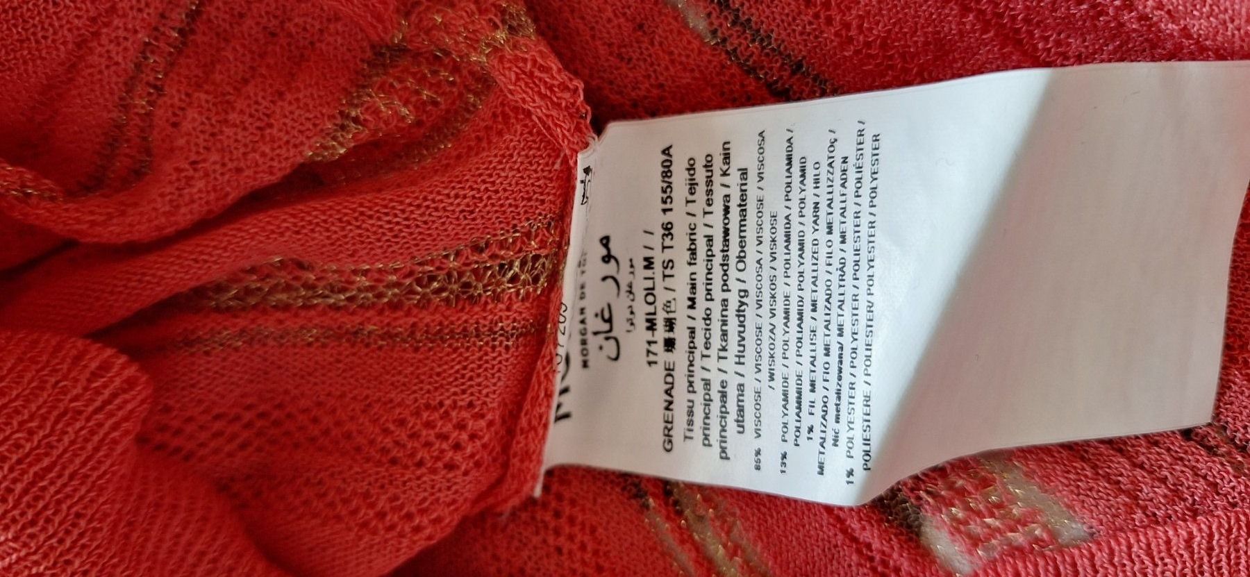 Morgan T-shirt: Morgan, t-shirt ajouré corail – Nuovo (secondo la descrizione) da Lussery-Villars venduto da pousinete02 4