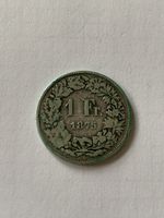 1 Fr. Silber Münze 1875 Schweiz