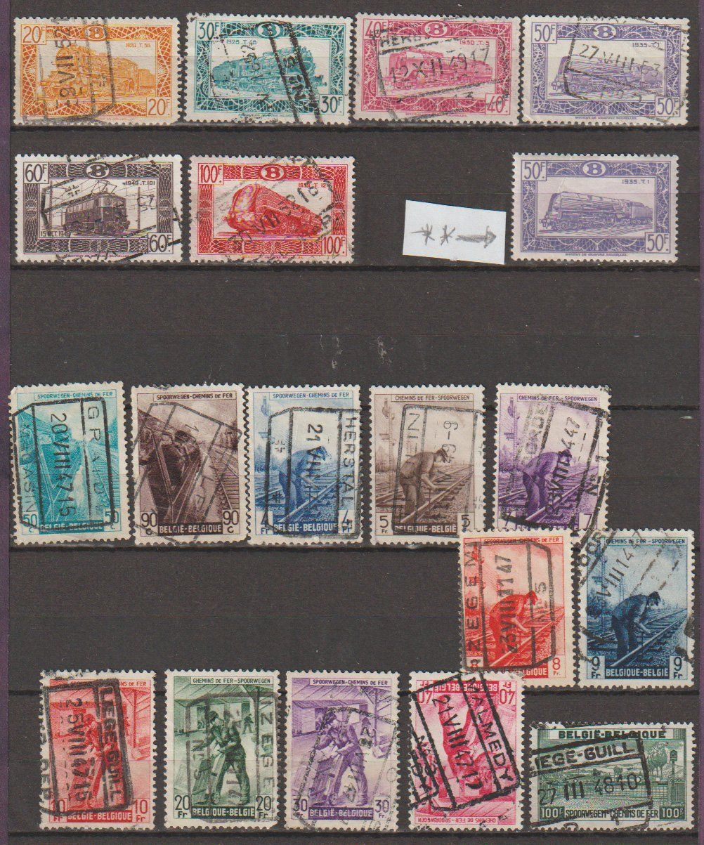 Alle Briefmarken: Belgique 1869-1976 – Gebraucht aus Crans-Montana von kira56