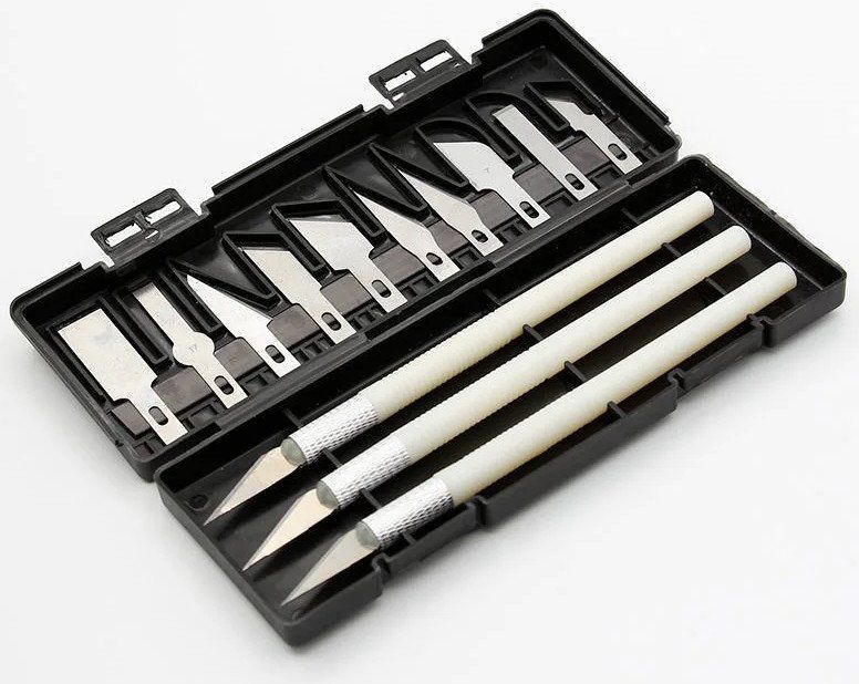 Coltelli: Set de scalpel (cutter) pour découpe précise – Nuovo e nell'imballaggio originale da Corcelles-près-Payerne venduto da FactoryofSound