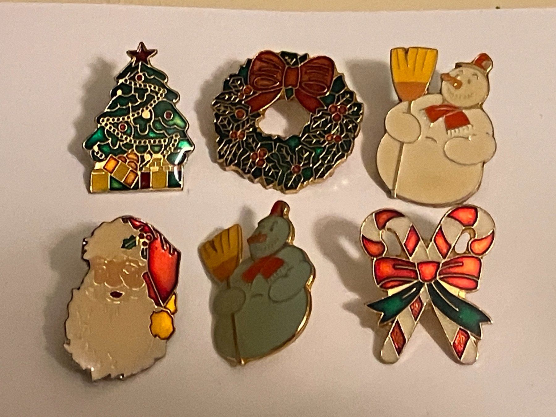 Placchette & Badge: 6 Pin Weihnachten Schneemänner etc. – Usato da Basel venduto da djwwpp