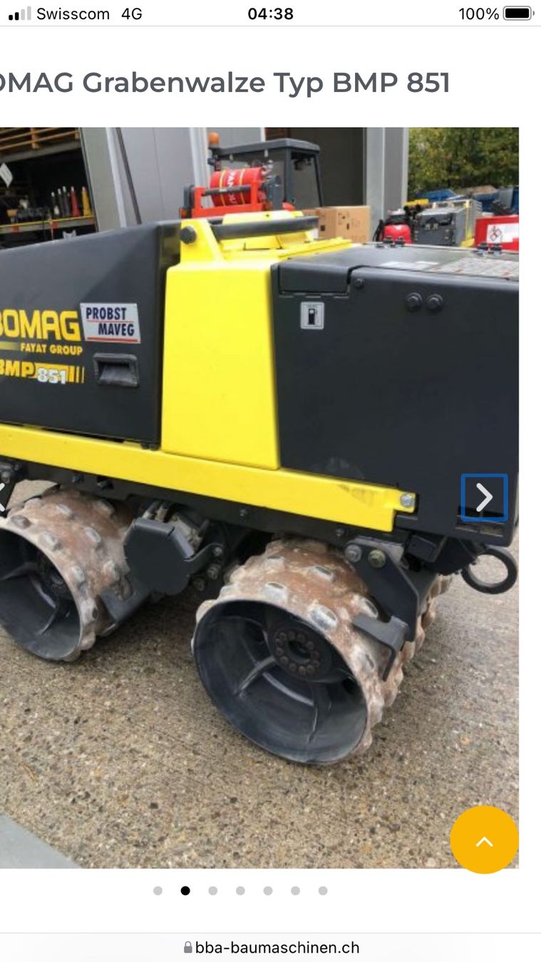 Bomag Tutte le macchine: Bomag Grabenwalze BMP 851 – Usato da Bülach venduto da labf 5