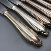 6 Tafelmesser versilbert