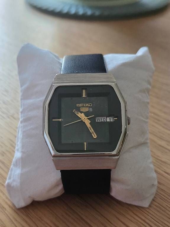 Seiko Orologi: Seiko 5 Automatic 6349 526A Vintage Cadran Vert – Usato da Genève venduto da kev_d8z5 1