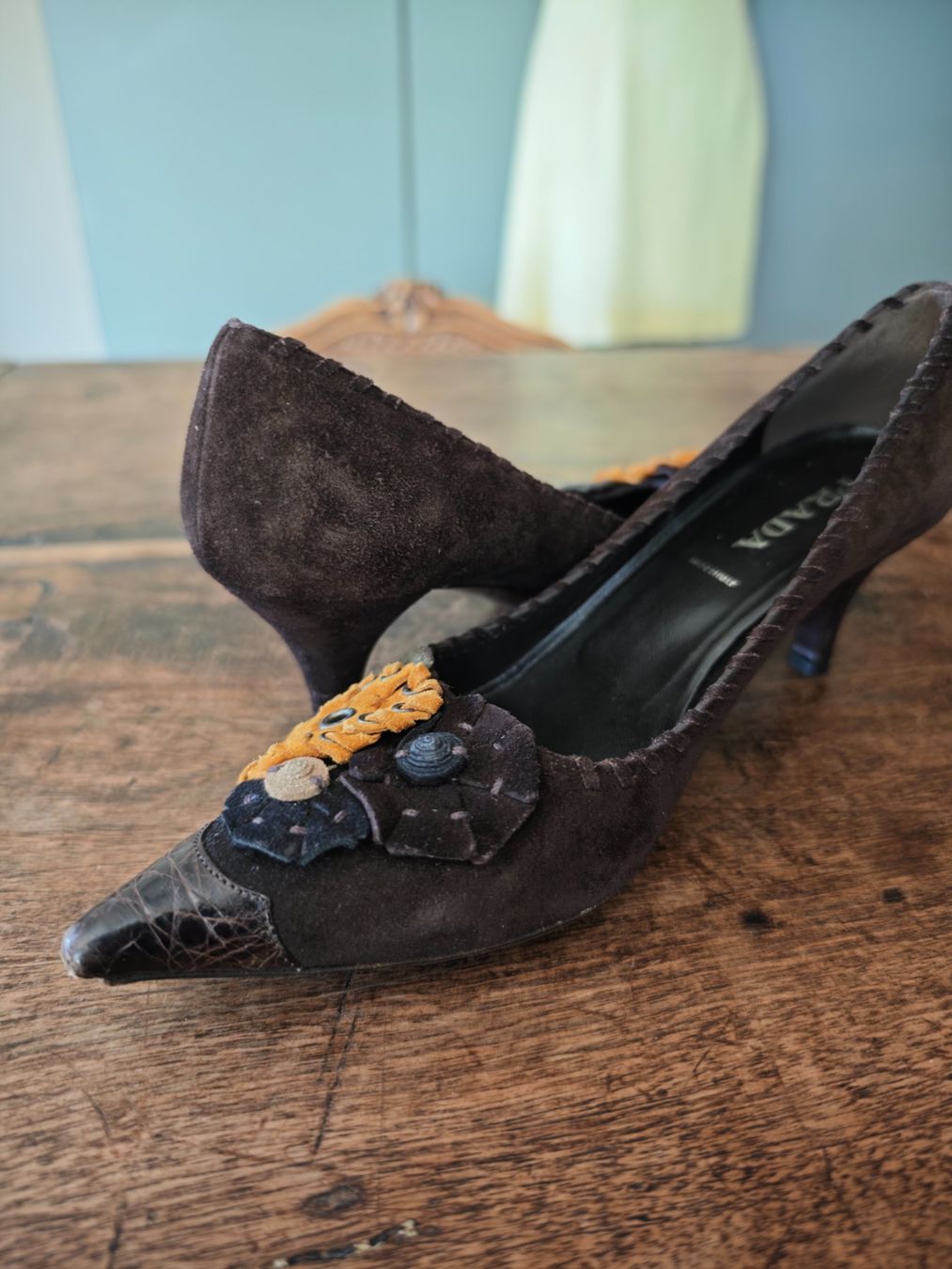 Prada Scarpe da donna: Prada, Kidden Heels; braun, Grösse: 37,5 – Usato da Uetikon am See venduto da AJV63 2